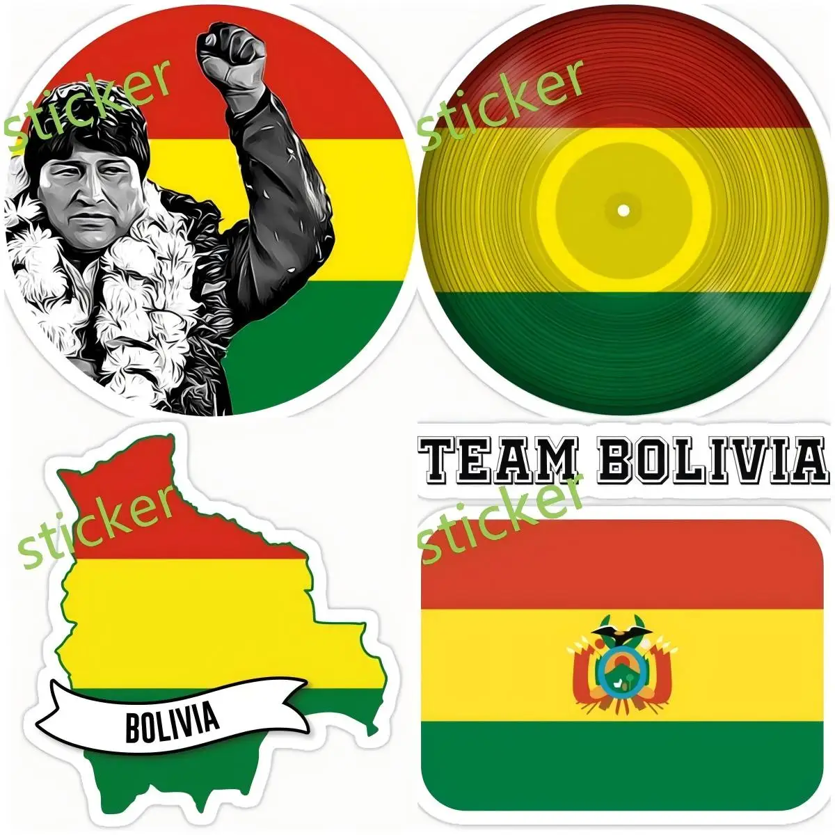 

Bolivia Decal Car Stickers And Decals Waterproof Anime Scratch-proof Car Styling Jdm Decoration