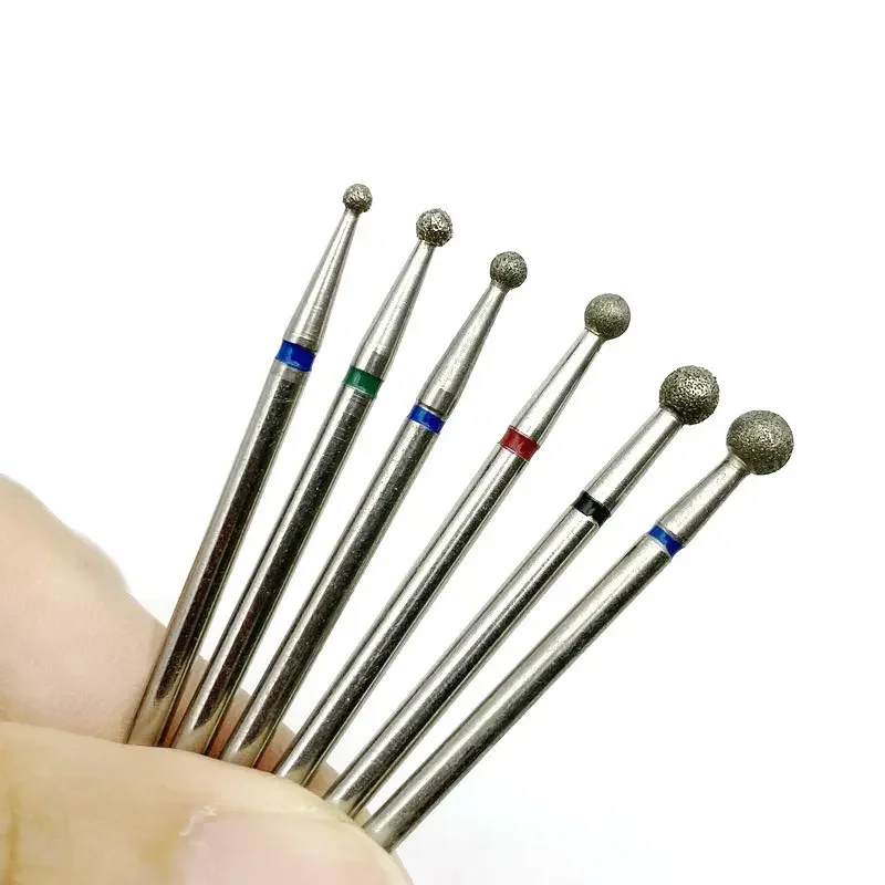 1pc Diamond Nail Drill Bit For Manicure Cutter Dental Diamond Grinding Polish Burs Dental Lab Polisher 2.35mm Shank