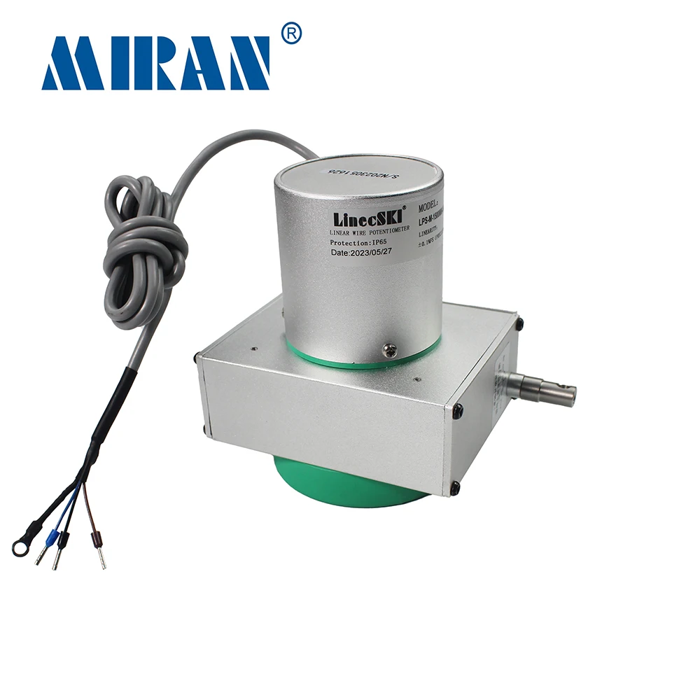 Miran LPS-M 1500-4000mm Rotary Encoder Pull Rope Potentiometer Draw Wire Displacement Sensor 0-5V/0-10V Signal Output