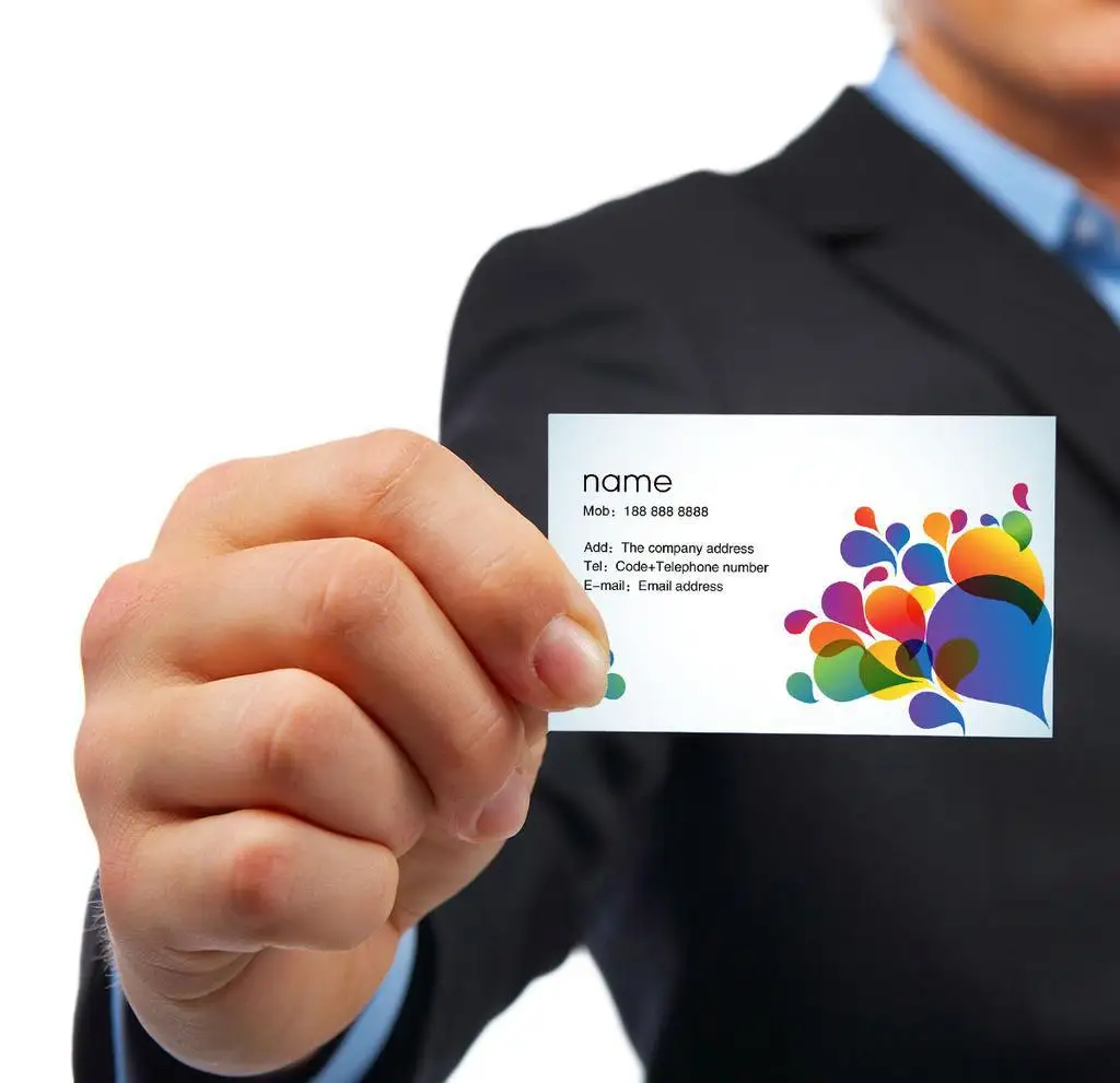 100PCS cheap customized full-color double-sided printing business card 300GMG paper