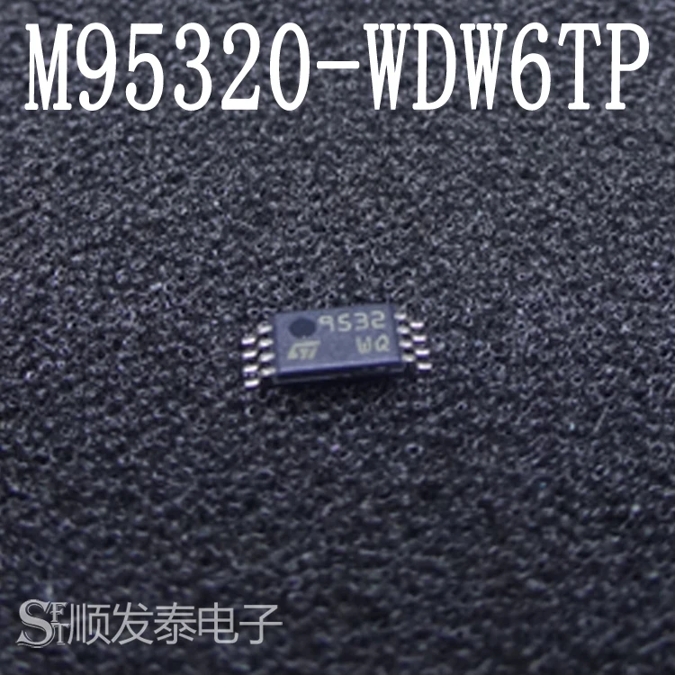 M95320-wdw6tp 95320 532wp 9532wq 532wk Tssop-8 Eeprom 32 Kbit 10mhz para Pc, Chipset Ic Original IC C, lote de 10 unidades