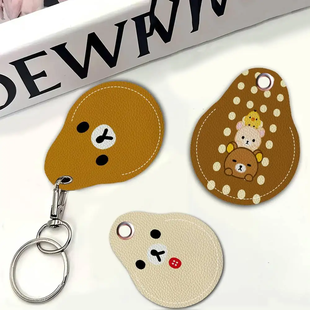 

Японский аниме-аксессуар: милый мультяшный чехол-брелок R-Rilakkuma из ПУ с защитой от потери и падения, держатель для карт