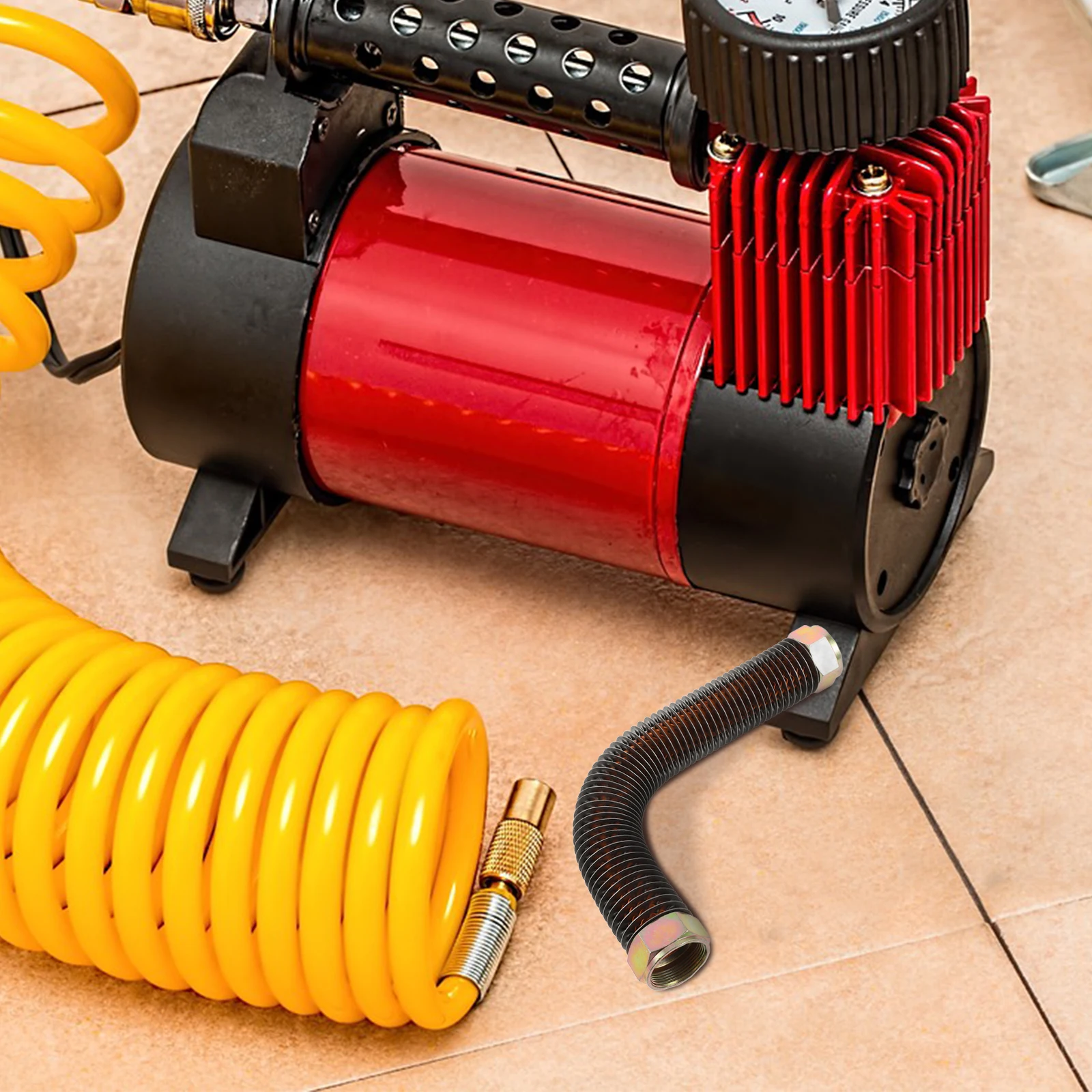 

Exhaust Pipe Accessories 25mm Air Compressor Replacement Hose Aluminum Tube 30CM Pneumatic Pipes Compressor Parts