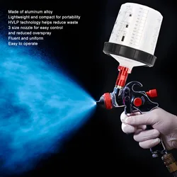 Paint Spray Gun HVLP Automotive Paint Spray Gun With 1.4mm 1.7mm 2.0mm Nozzle  Auto Paint Spray Torch Kit G1/4 Air Inlet