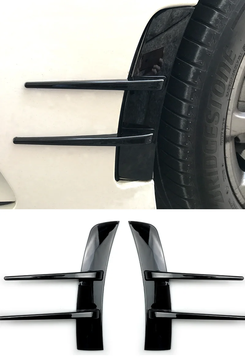 2Pcs Für Benz A-Klasse A180 A200 A220 Front Stoßstangen Lip Air Vent Trim Spoiler Canards Splitter auto Styling Zubehör – Detail 3