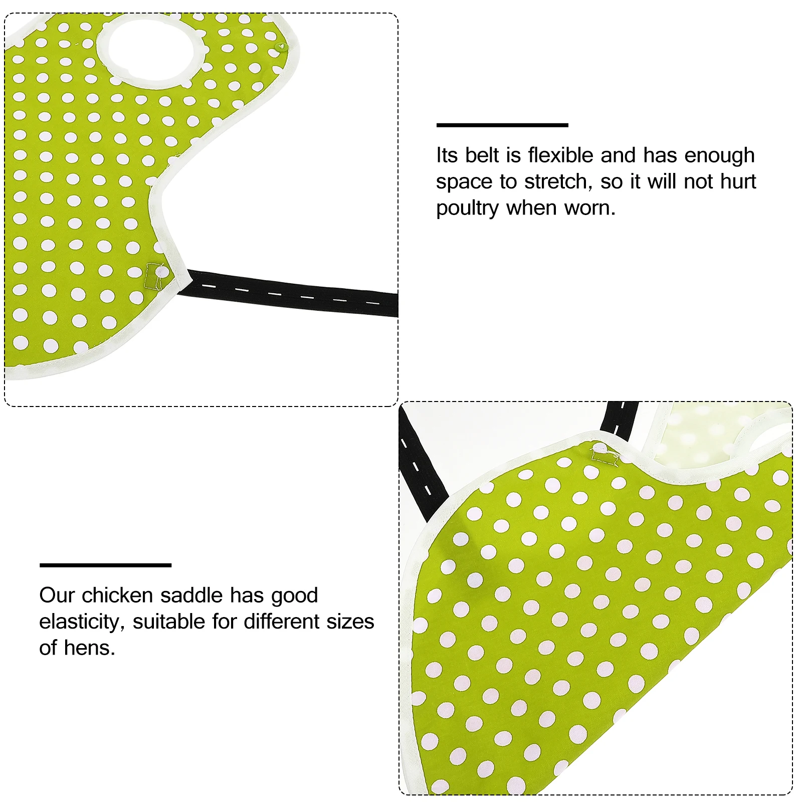 

Chicken Saddle Apron Hen Mating Protector for Chickens Breathable Cotton Baby Girl Hen Poultry Saddle