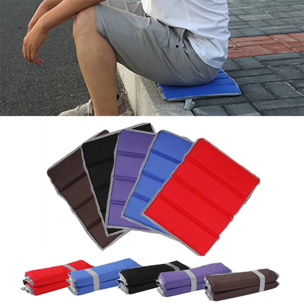 1pc Outdoor Feuchtigkeit-beweis Pad Faltbare Sitzkissen Reise Matte Tragbare Picknick Sitz Pad Camping Wandern Picknick Sitz Getriebe 28cm