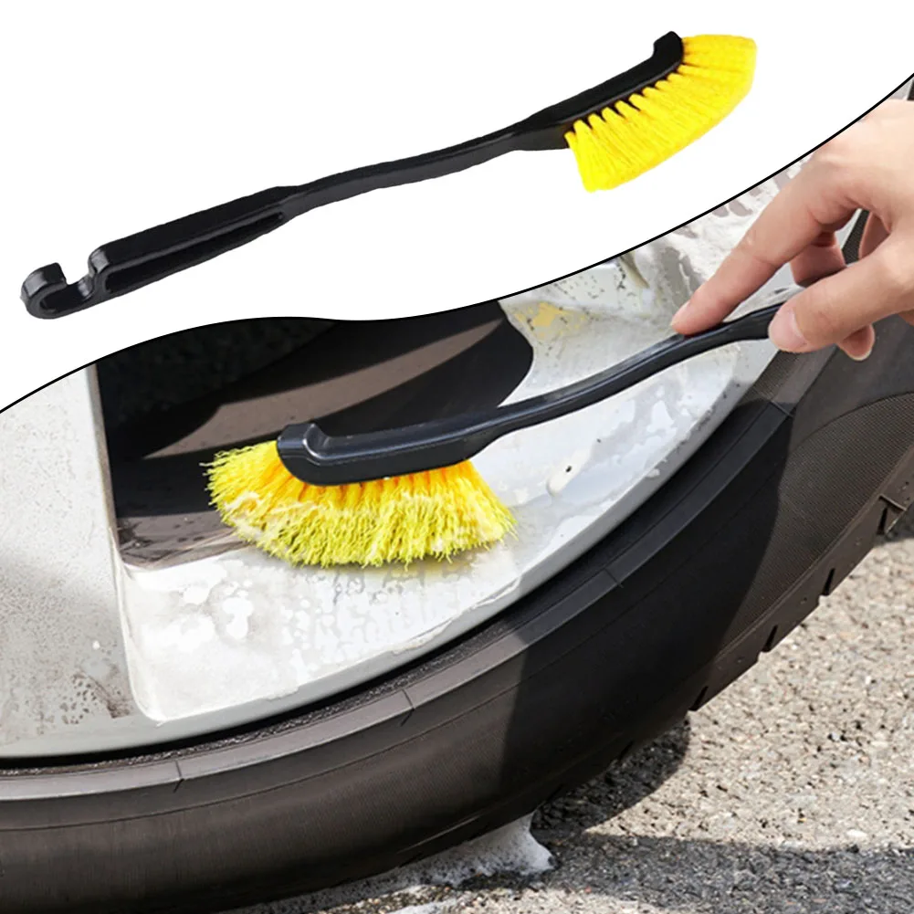 1pcs Car Wheel Tire Rim Detailing Brush Plastic Truck Wheel Wash Detail BrushesCleaner Tools Gap Detail Brushes Cleaning Tool