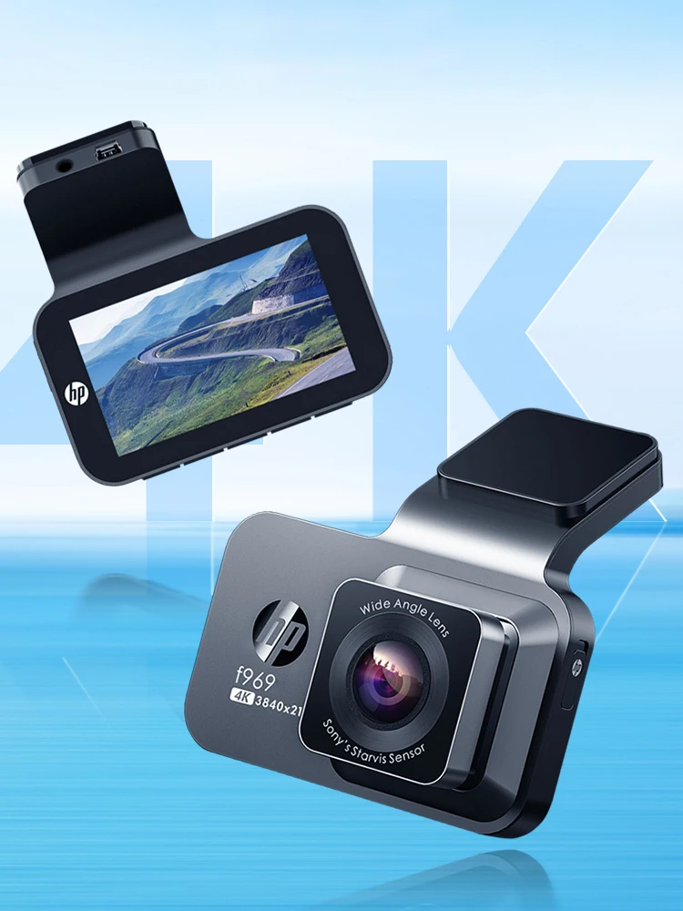 HP F969 dash cam auto camera 4k HD nachtzicht WiFi DVR video lus video parkeer monitoring auto dashcam auto 2160 4K dash cam - afbeelding 2