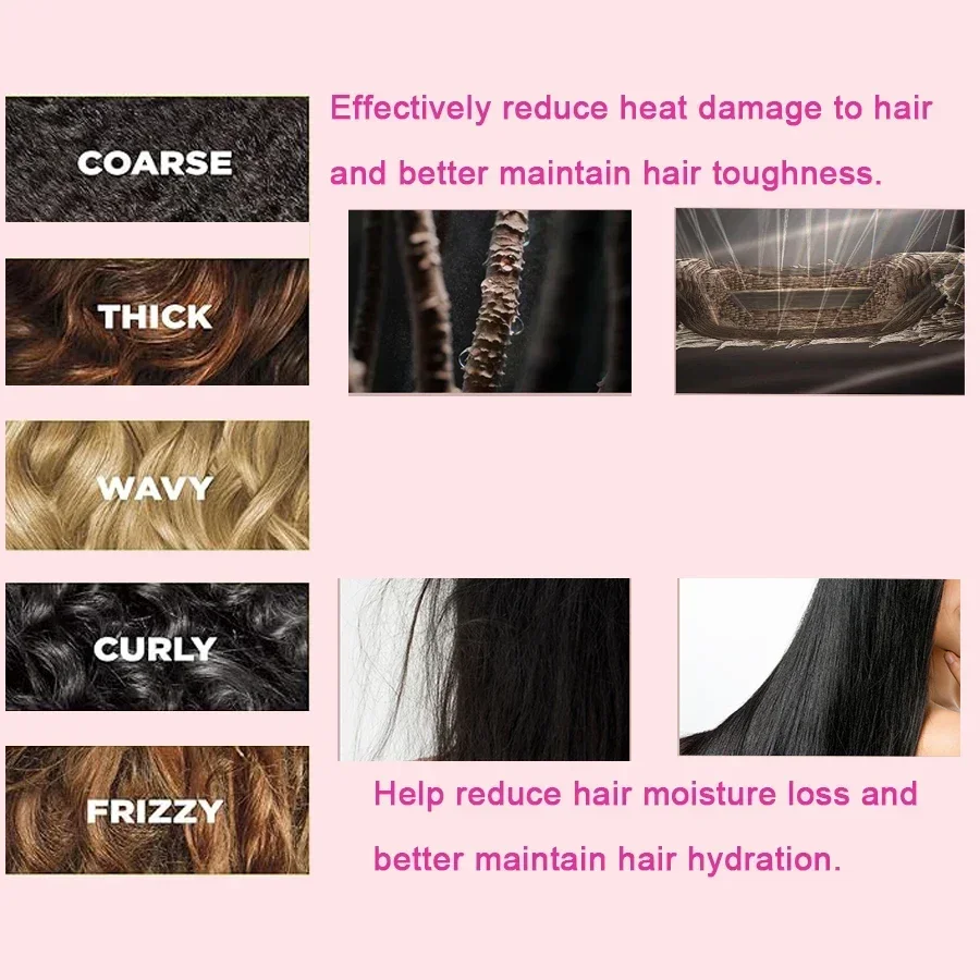 ماكينة تصفيف الشعر الاحترافية 6IN1 1300W متعددة الوظائف - جافة ومستقيمة وتجعيدها مع فرشاة، مثالية للاستخدام المنزلي في الصالونات