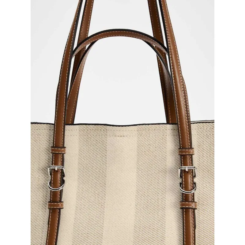 سعة كبيرة حقيبة قماش قنب أنثى 2024 جديد التباين الرجعية حقيبة محمولة التنقل واحد الكتف حقيبة ساعي في الفئة #5