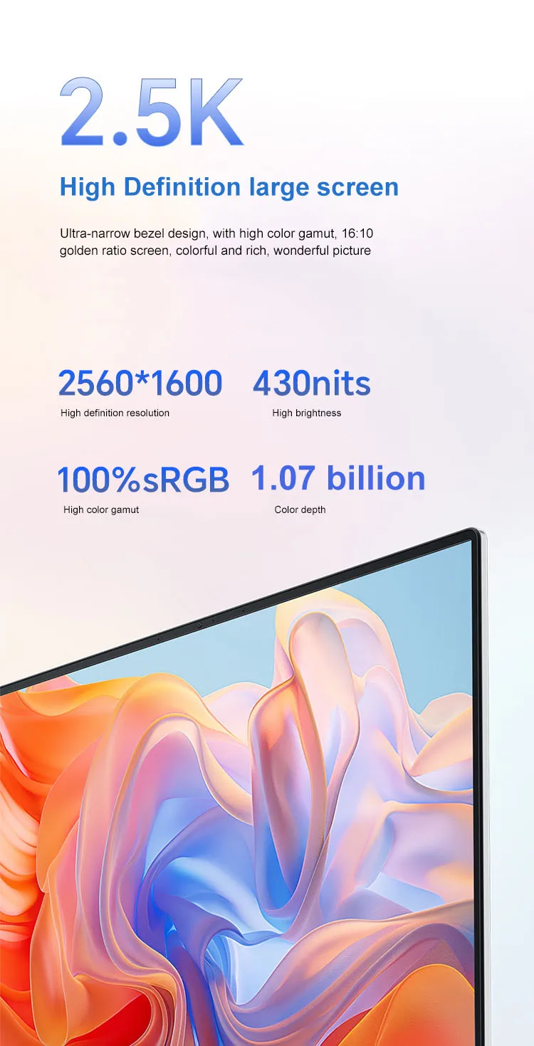 Honor Laptop X16 Plus 16-inch 2024 Riptide R7 8845HS 16GB/32GB RAM 512GB/1TB/2TB SSD 2.5K 120Hz Thin & Light Notebook Computer