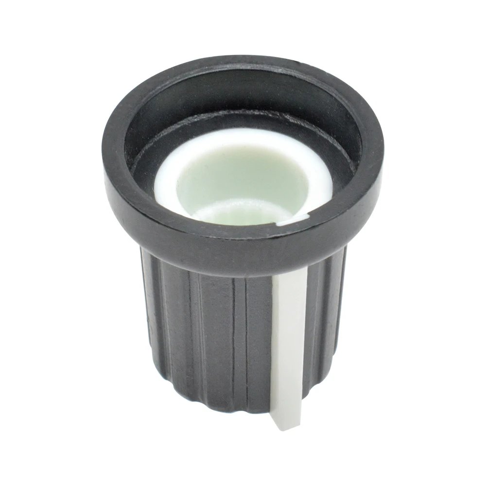 5PCS/Lot Dia. 6mm Thread Shaft Rotary Potentiometer Control Knob for Electric Guitar Acrylic Volume Tone Plastic Cap