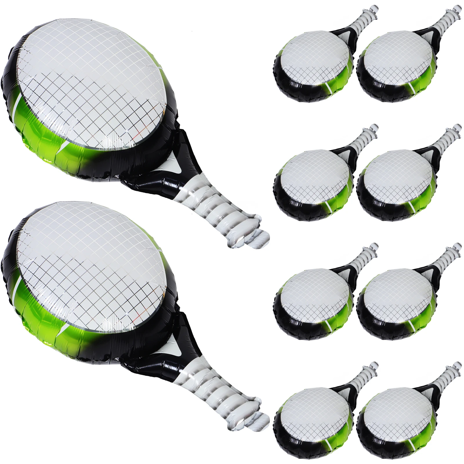 

10pcs Tennis Balloons Party Decorations Sport Birthday Hanging Balloon Set Lightweight Poolside Event Favor