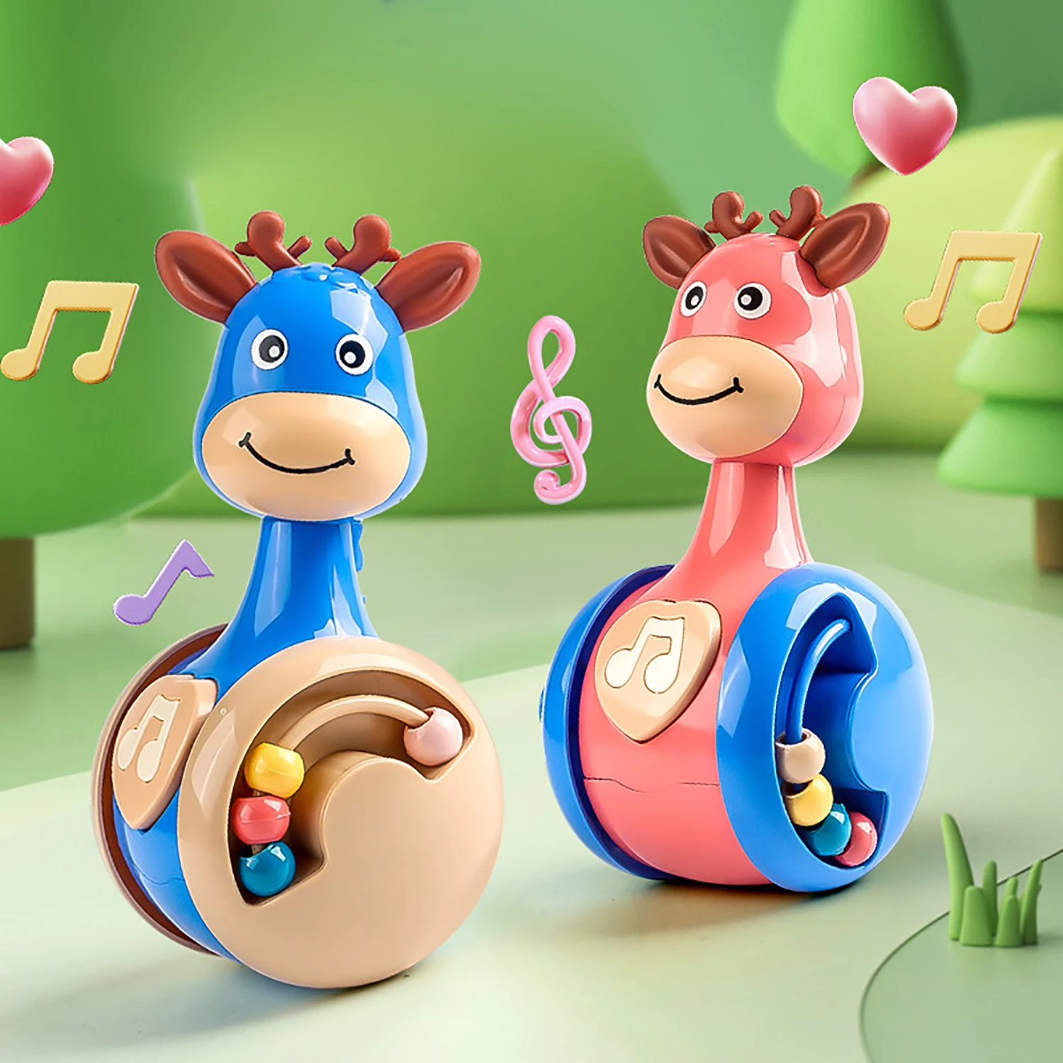 Little Deer Stubborn Children's Puzzle and Early Education Toys for Soothing and Comforting Children Cartoon Style Enlightenment