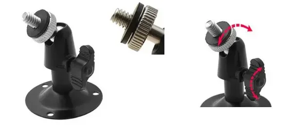 Wall Mount Bracket Metal Holder Secure Rotary CCTV Camera Stand For Security Surveillance Camera Installation