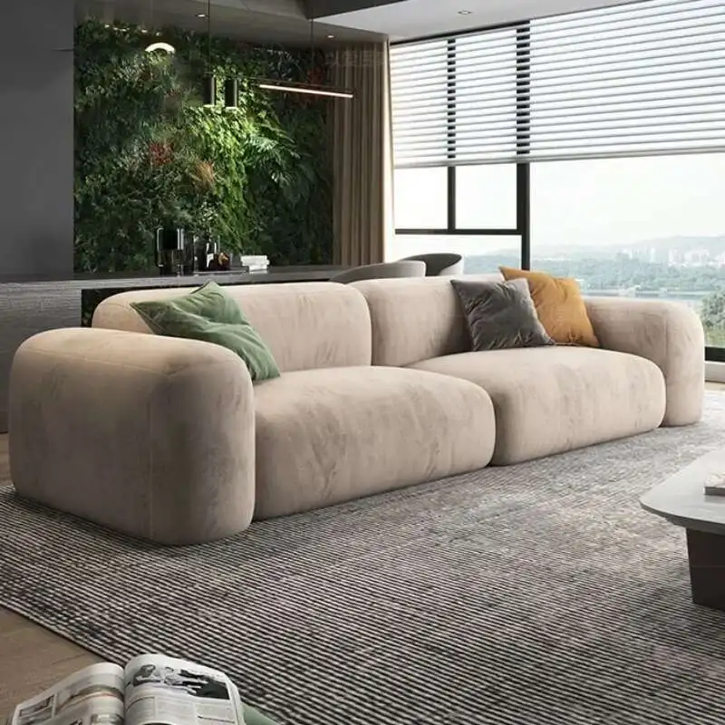 

3 Seater Modern Living Room Sofa Bed Foam Xxl Couch Adultsl Designer Longue Sofa Armchair Sofa Sala De Estar home furniture