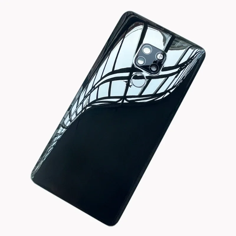 For Huawei Mate 20 Glass Back Cover Case  Battery Housing Cover, Door with Fingerprints, Camera Lens