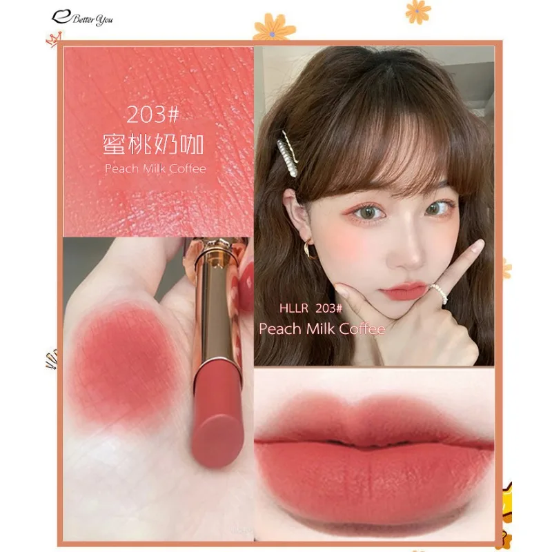 Small Gold Bars Lipstick Matte Long Lasting Moisturing Sexy Red Lip Stick Non Fading Waterproof Lipsticks Makeup For Women Gift