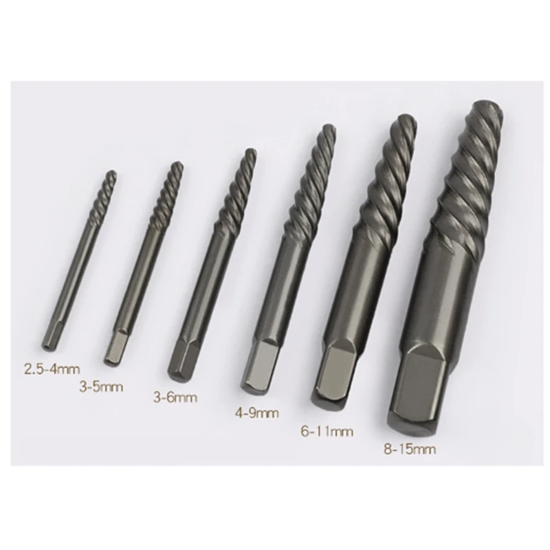 Screws & Bolts Extractor Set Drill Bit With Hex Adapter, Out Broken Lug Nut Extractor Stripped Screw Remover Set