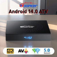 Woopker KW2 ATV TV Box Android 14.0 Amlogic S905W2 4GB 32GB 64GB Dual Wifi Bluetooth 5.0 AV1 Media Player TVBOX 4K Set top box