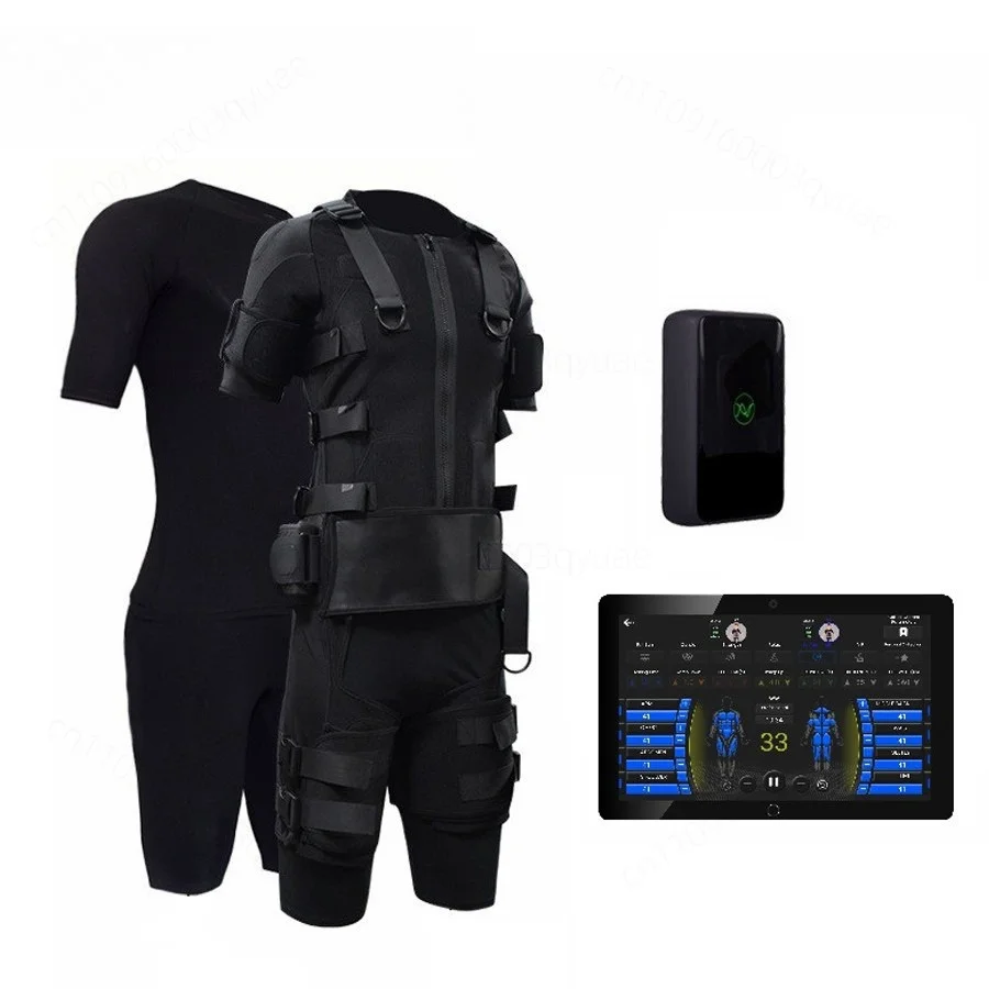 Micro‑Current EMS Training Vest Electric Muscle Stimulation Fitness Suit Adjustable for Body Shaping Gym Commercial Use