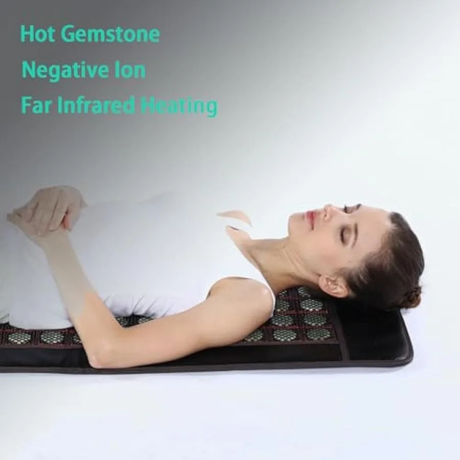 Infrared Heating Pad for Back-Natural Jade Smart Controller with Memory Function Auto Shut Off 17.8X17.8Inches