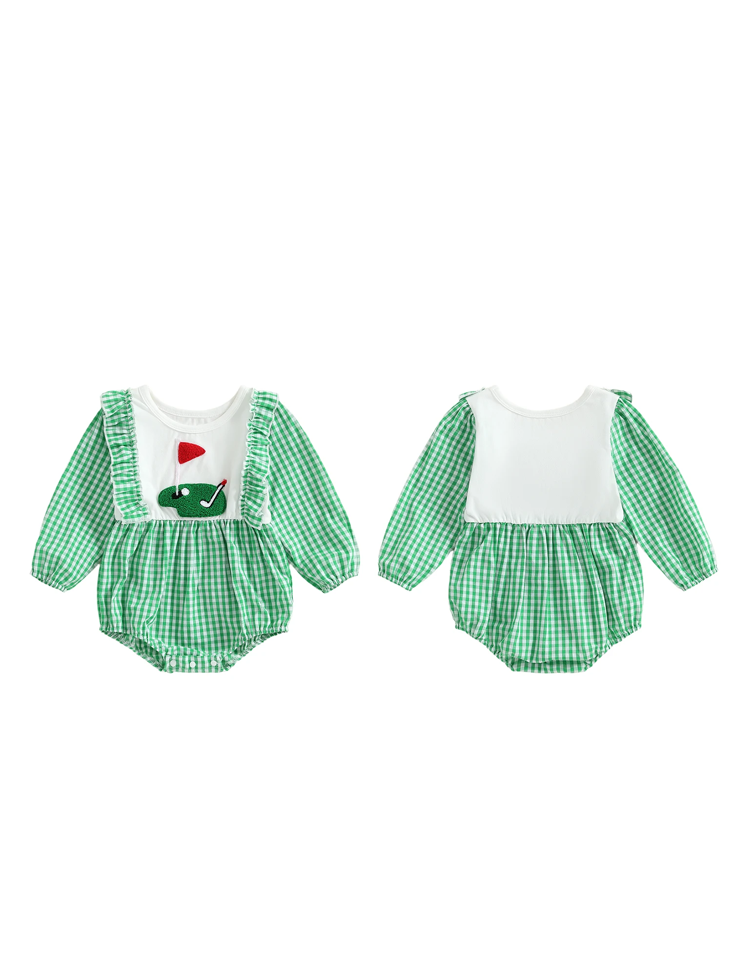 Toddler Winter Knit Sweater Hoodie Elk Embroidery Long Sleeve Crew Neck Ruffled Romper Jumpsuit for Infants and Toddlers