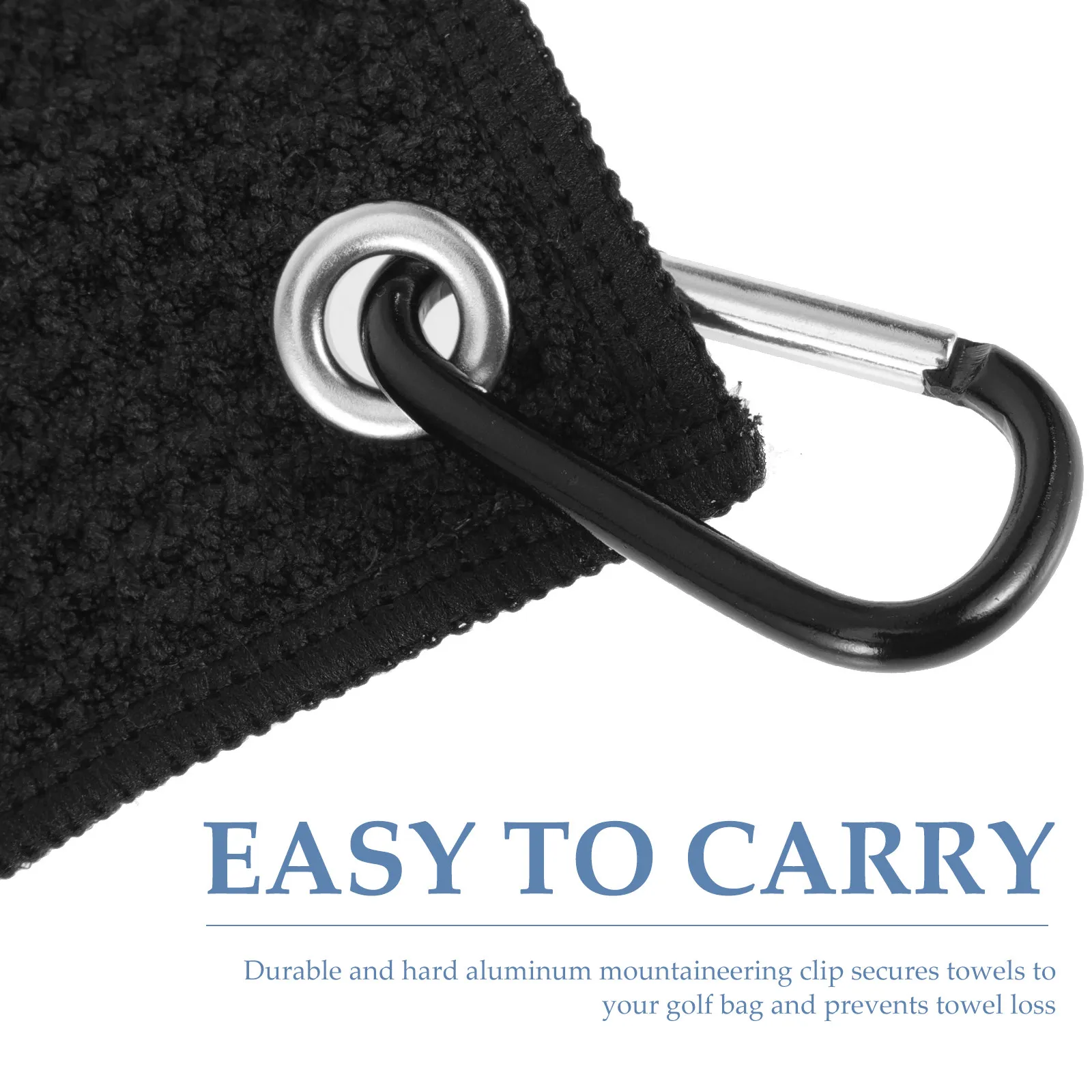

Набор из 2 полотенец для гольфа: высокоэффективные влагопоглощающие салфетки для мячей и клюшек, портативный дизайн с застежкой, для использования на открытом воздухе