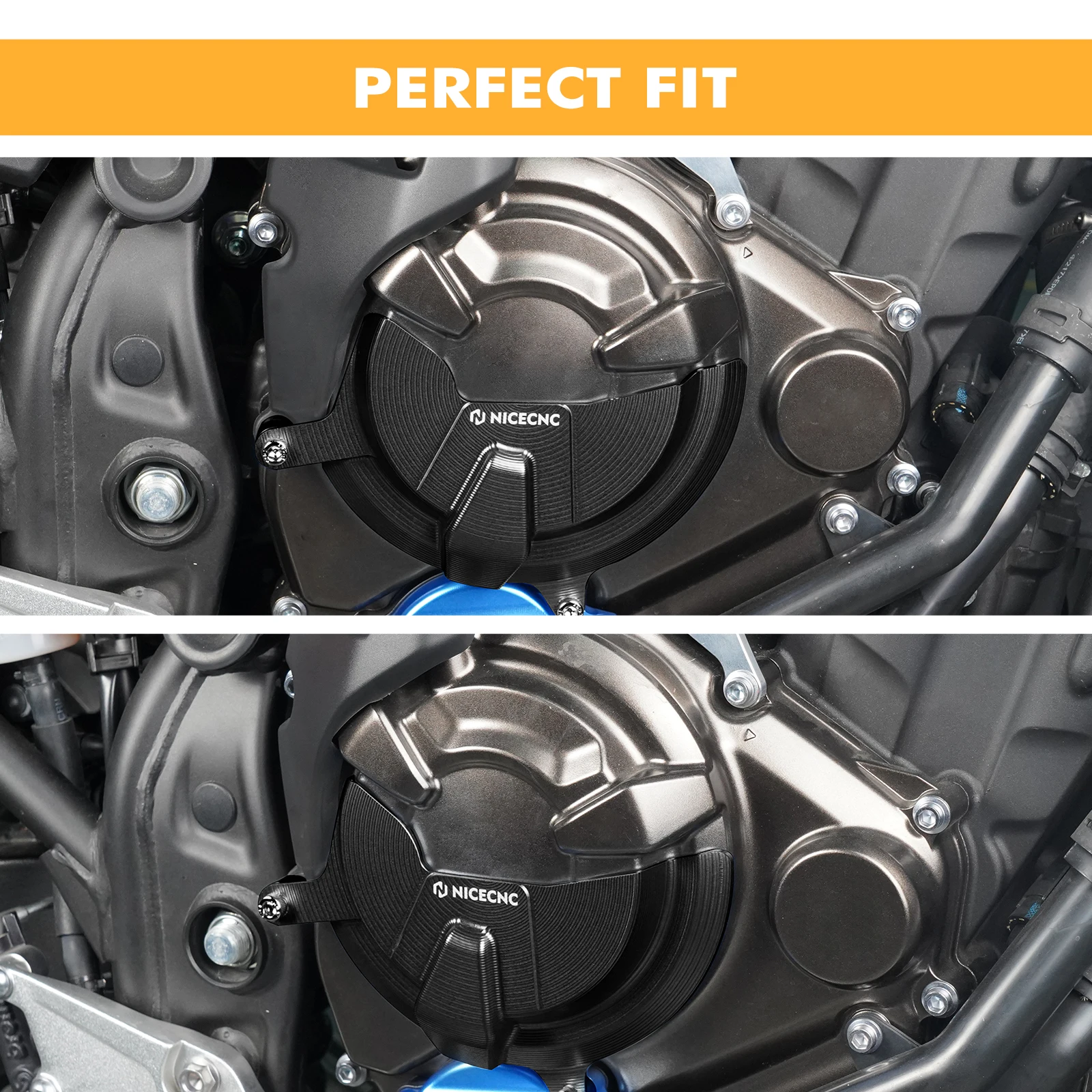Für Yamaha Tenere 700 XTZ700 2019-2024 Motorkupplungsschutzabdeckung Wasserpumpenschutzabdeckung XSR700 2018-2023 MT 07 Rally Edition – Detail 18