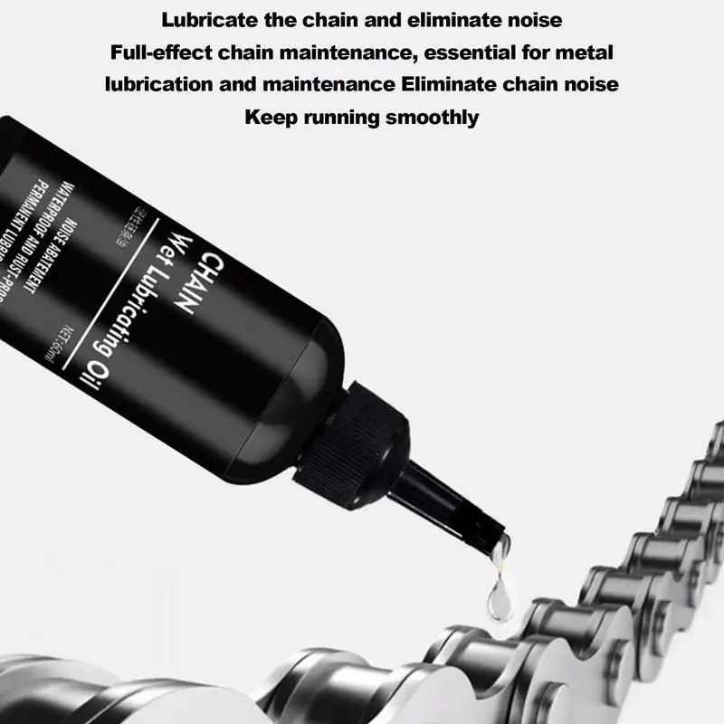 60ml Bicycles Chains Lubricant Dirtbike Chain Lube Chain Oil Waterproof Chain Oil Cleans Lubes and Protects Against Wear