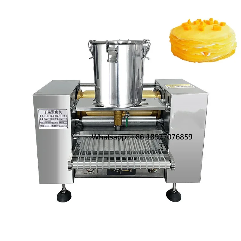 Industrial Commercial Electric Automatic Thousand Layer Cake Maker Mini Souffle Crepe Pancake Making Machine For Sale
