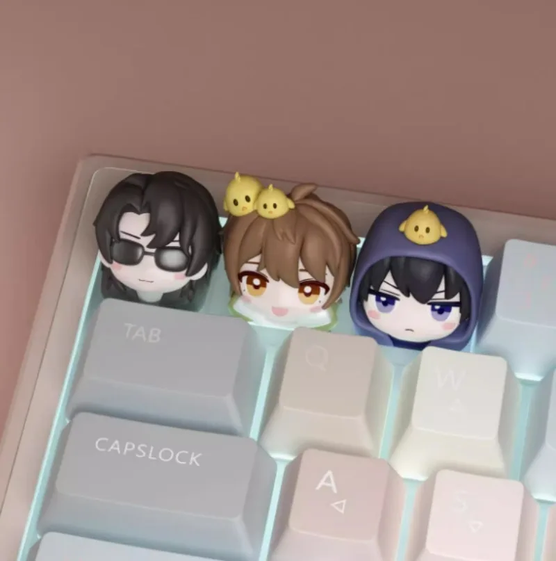 The Grave Robbers’Chronicles Anime Artisan Keycap Original Keycaps Custom Cute Cartoon Gaming Keycaps for Mechanical Keyboard