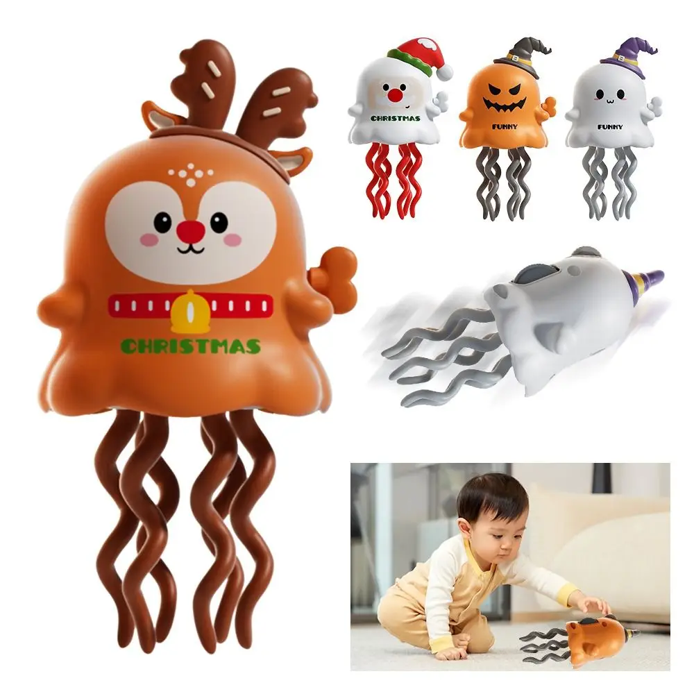 Smart Tentacle Explorer Dancing Octopus Toy Pumpkin Ghost Elk Dancing Santa Claus Toys Clockwork Crawling Dancing