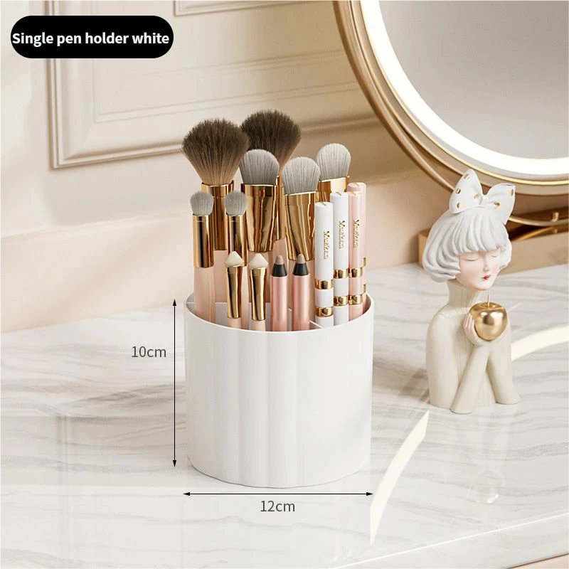 

Desktop rotary makeup box dust-proof makeup brush storage cylinder dresser pen cylinder lipstick eye shadow storage box o