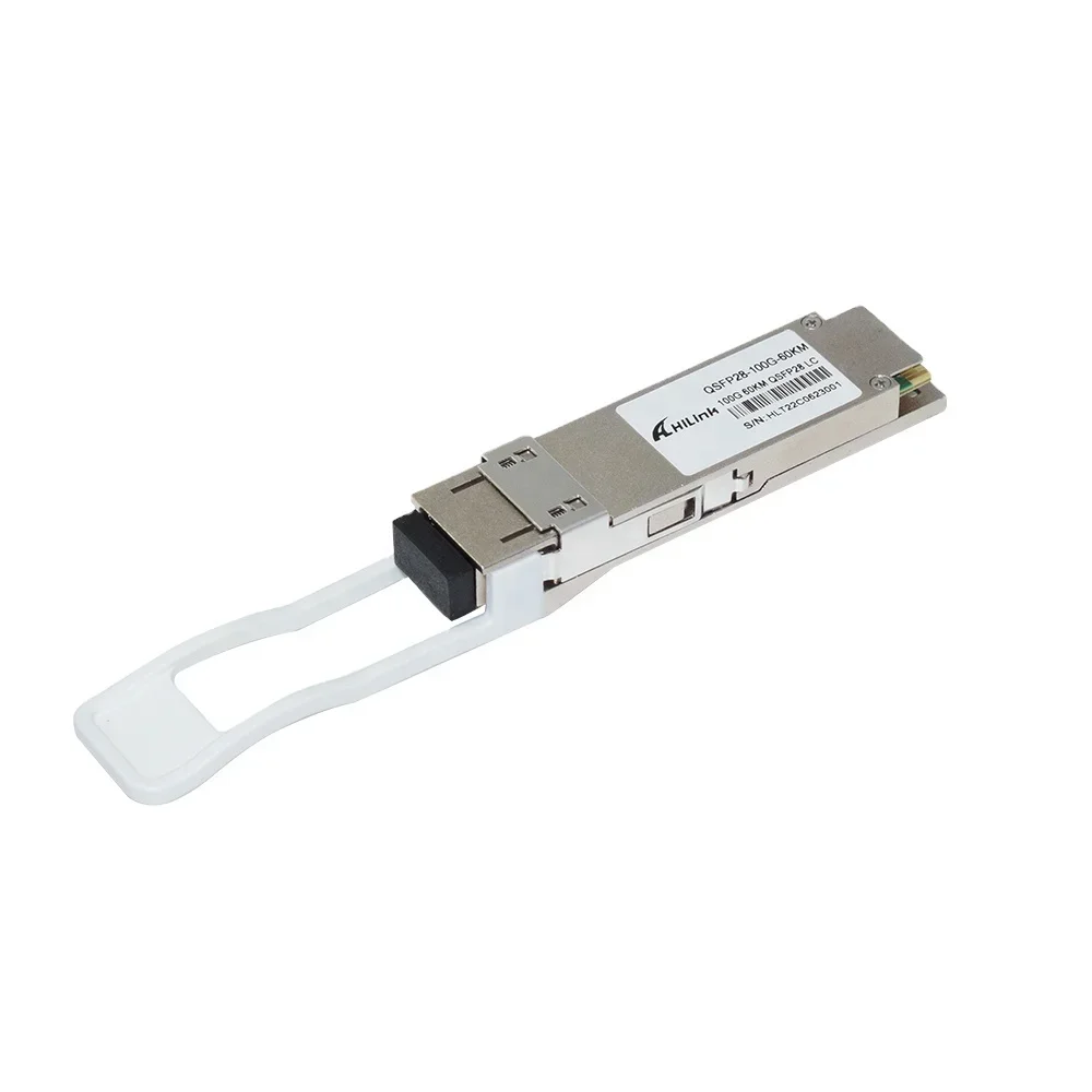 

100G QSFP28 ZR4 60KM Unidirectional LC Connector Optical Transceiver 1310nm Monomode Fiber Communication Networking Compatible