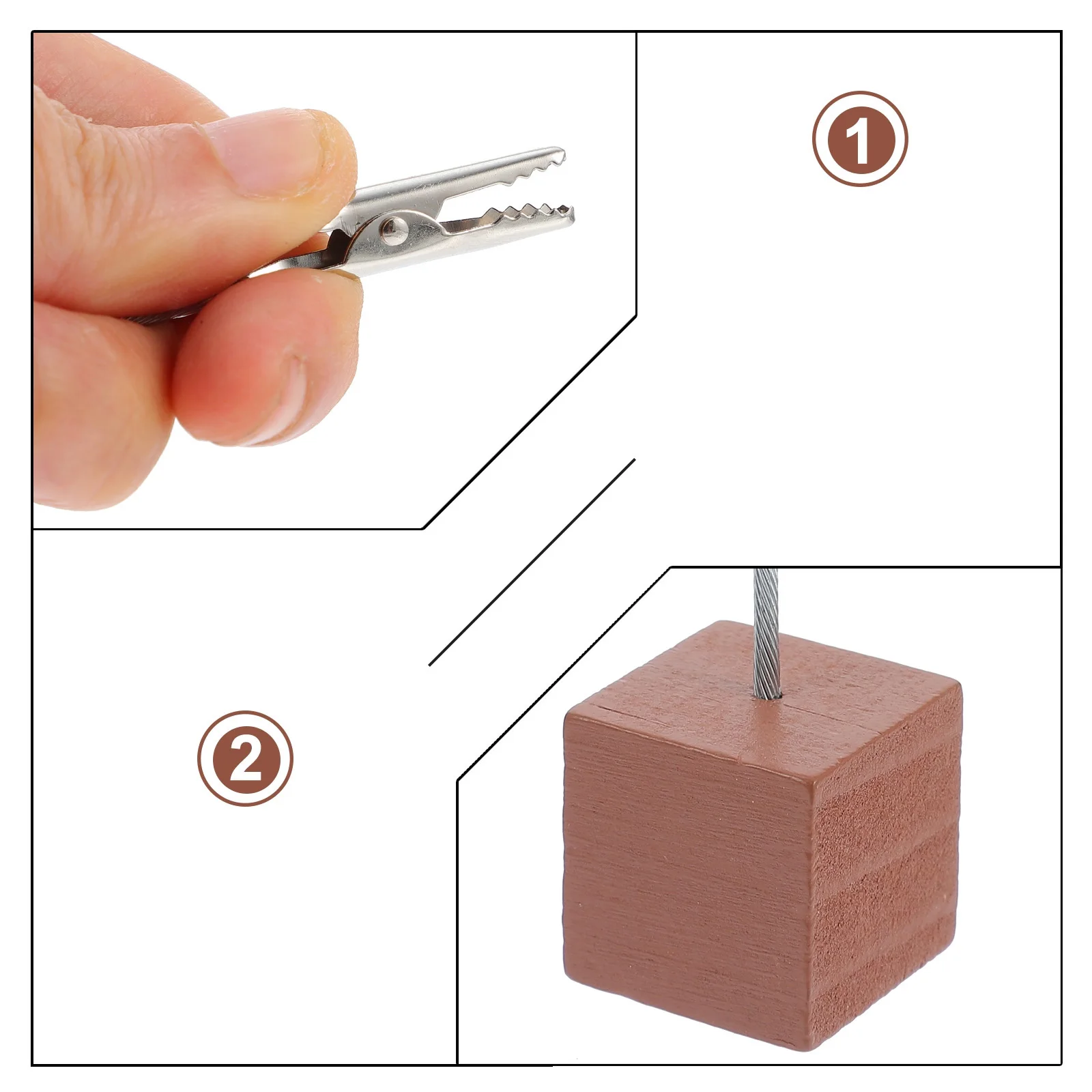 

6pcs Crocodile Clip Desktop Decor Alligator Memo Clips For Notes Photos Postcards Office Supplies Organizer Retro Creative