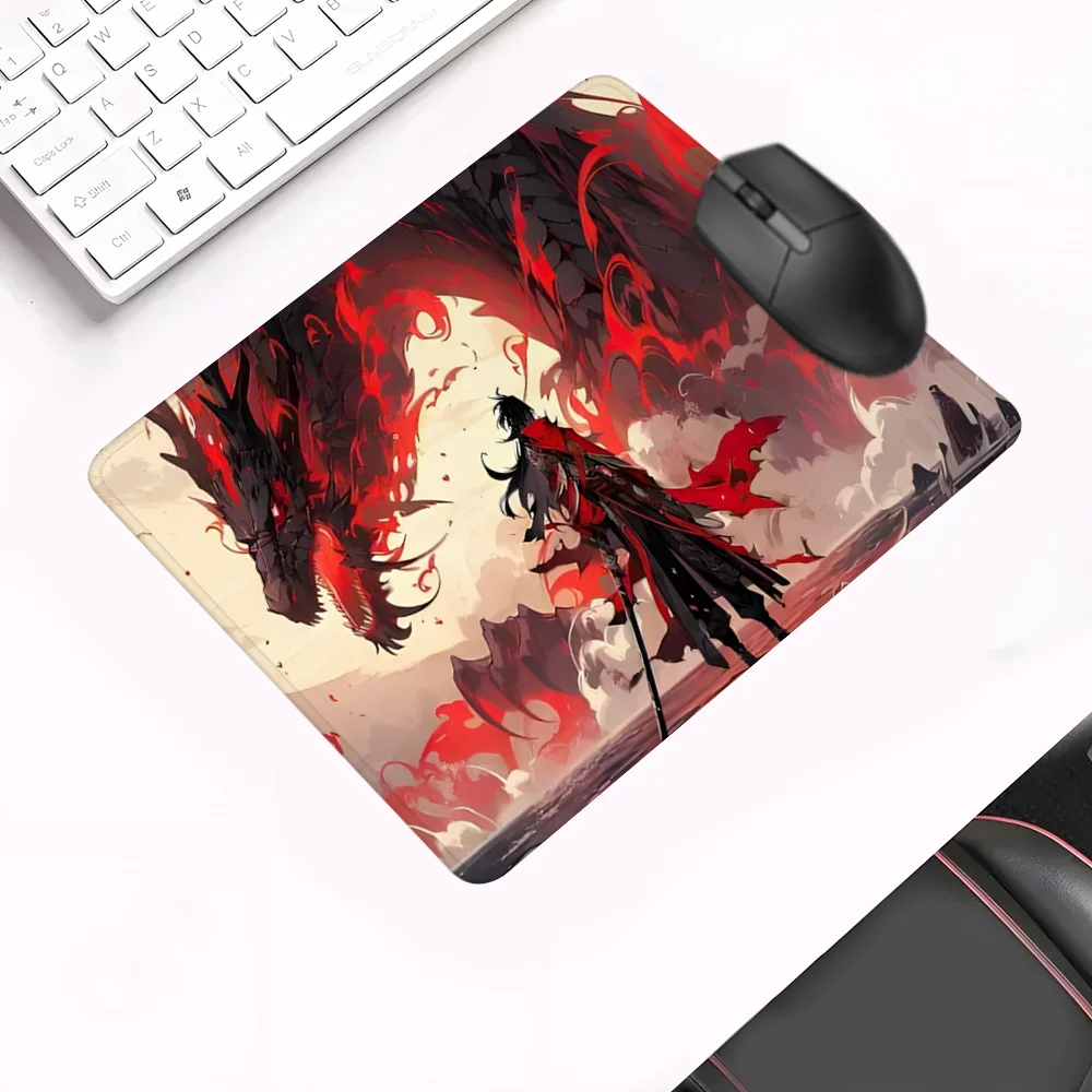 Anime Mouse Pad Cute XXL Gaming Mousepad Rubber Base with Stitched Edge Non-Slip Desk Pad Computer Large Desk Accessories