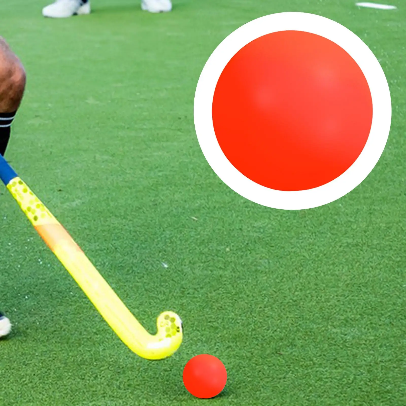 

High Visibility Street Hockey Ball Durable PVC Ball for Kids Boys Outdoor Team Competition