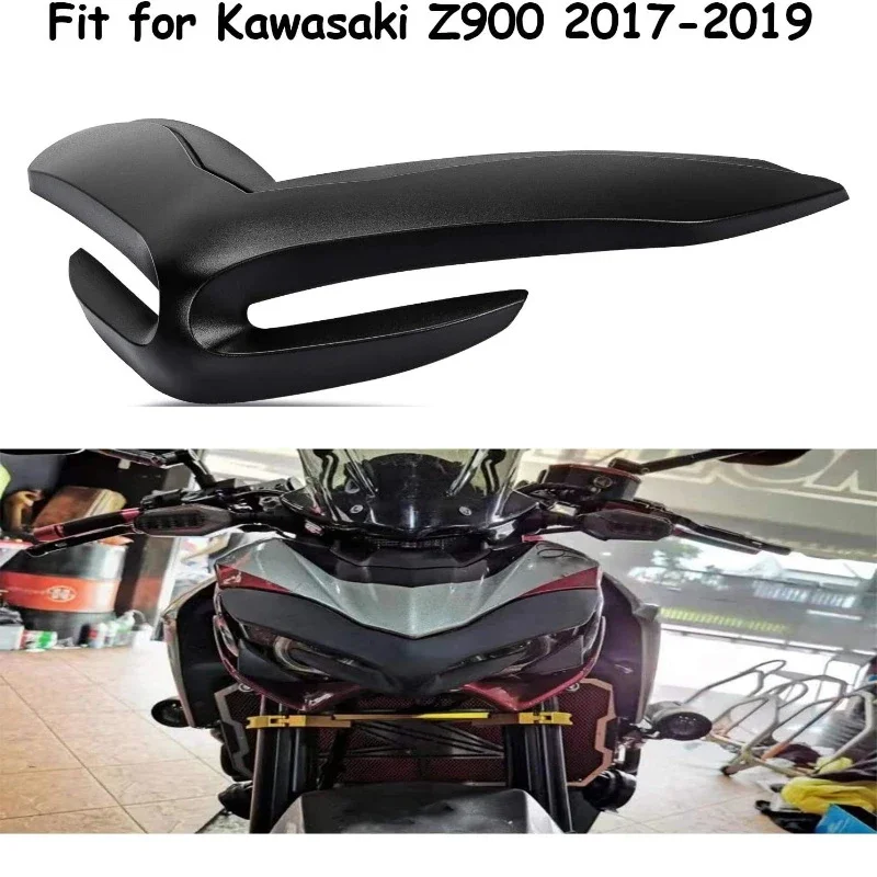 Front Fairing Aerodynamic Winglets Front Beak Nose Cone Extension Cover Extender Fit For Motorcycle KAWASAKI Z900 2017 2018 2019