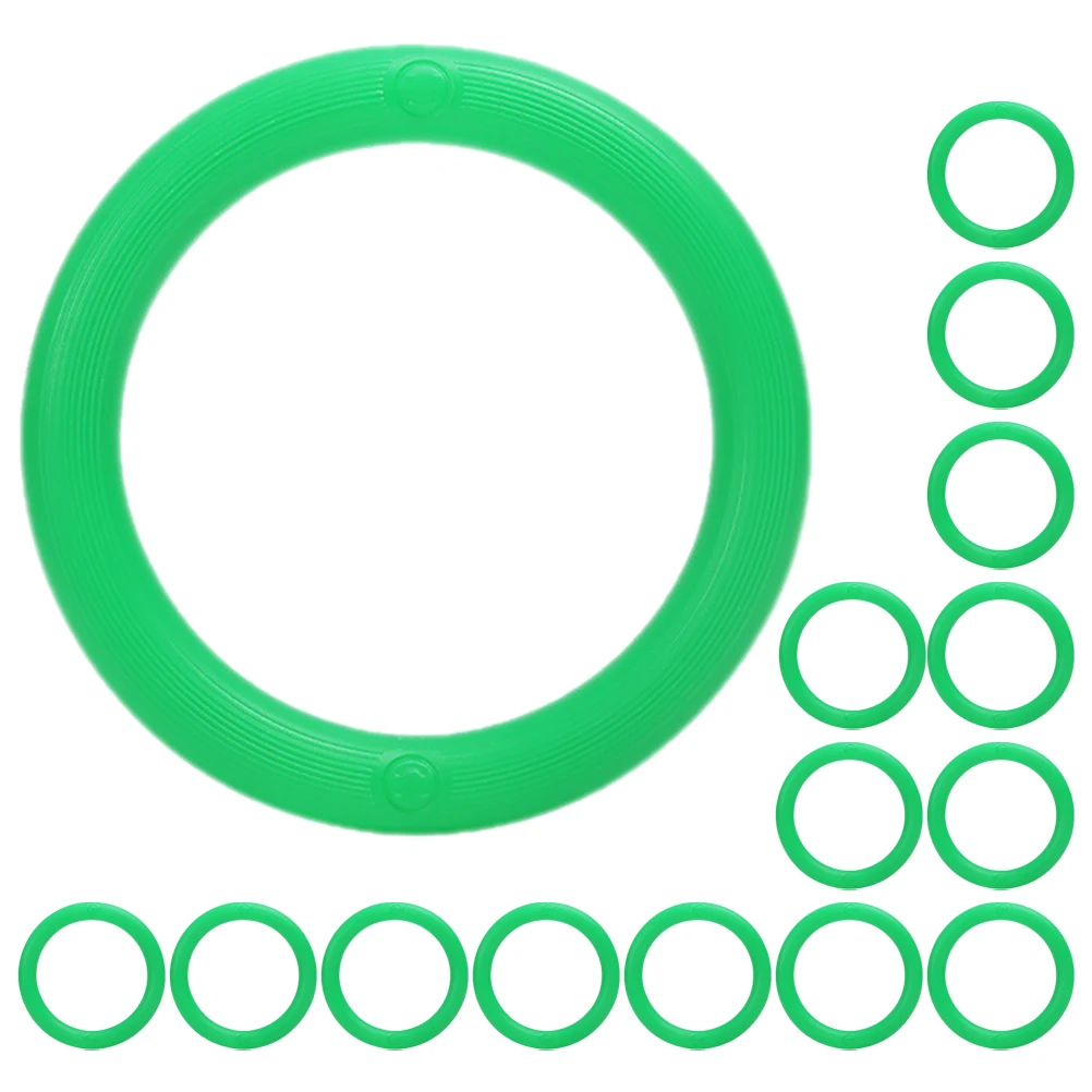 

15 Pcs Watermelon Fruits Display Stand Nonskid Base Gasket Green Ring Stable Versatile Reusable Sturdy Fruits Holder Circle Pad