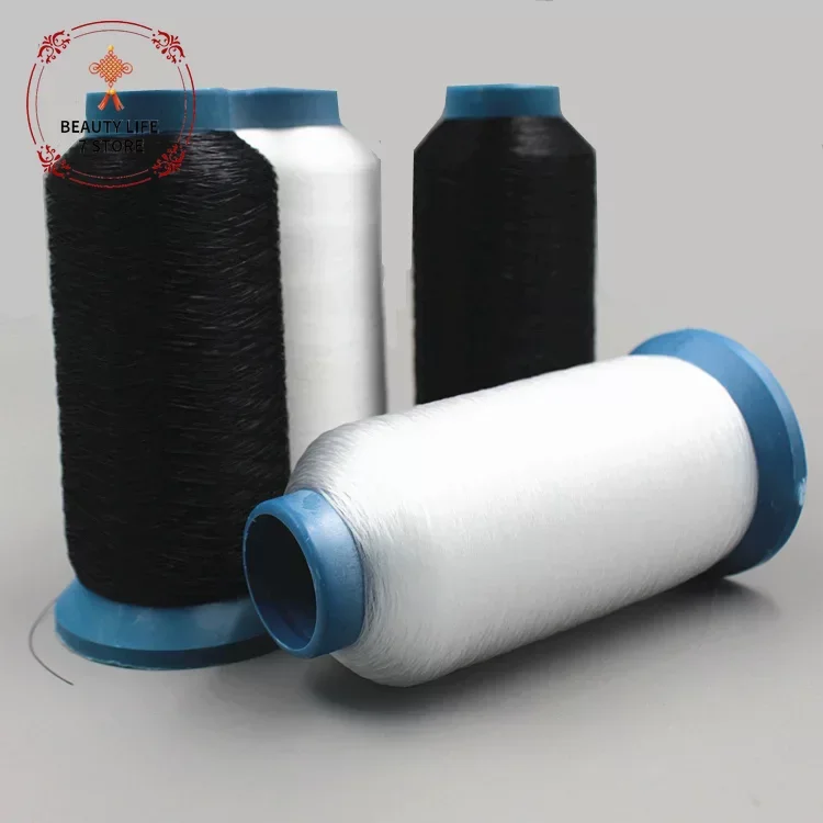 0.08mm~0.5mm Black White Fish Thread Sewing DIY Nylon String Beading Cord Thread for Jewelry Invisible Crystal Thread