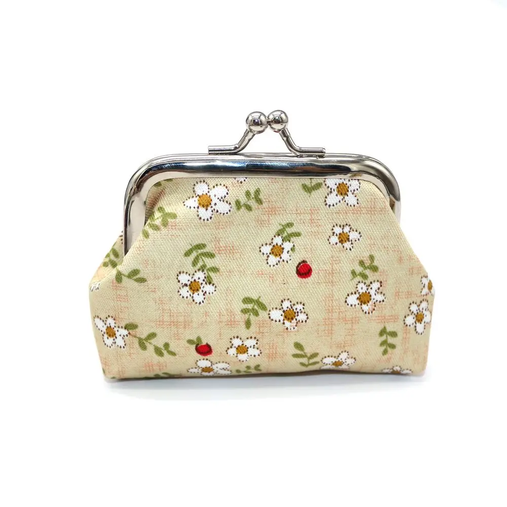 Vintage Bright Colored Hasp Purse Women Retro Clutch Bag Coin Purse Money Clip Small Wallet