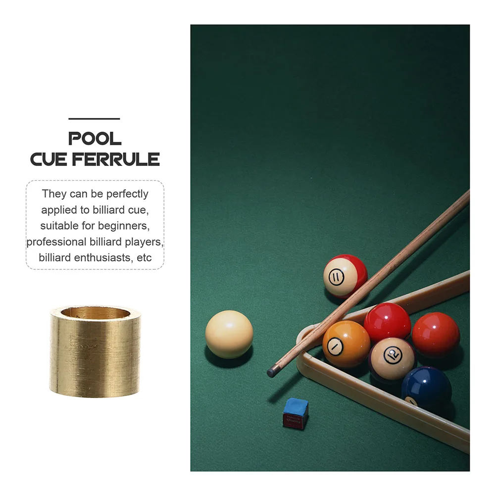 

15pcs Copper Nipple Billiard Ferrules Solid Snooker Pool Cue Accessories Durable High Quality Small Size Easy to Carry Store
