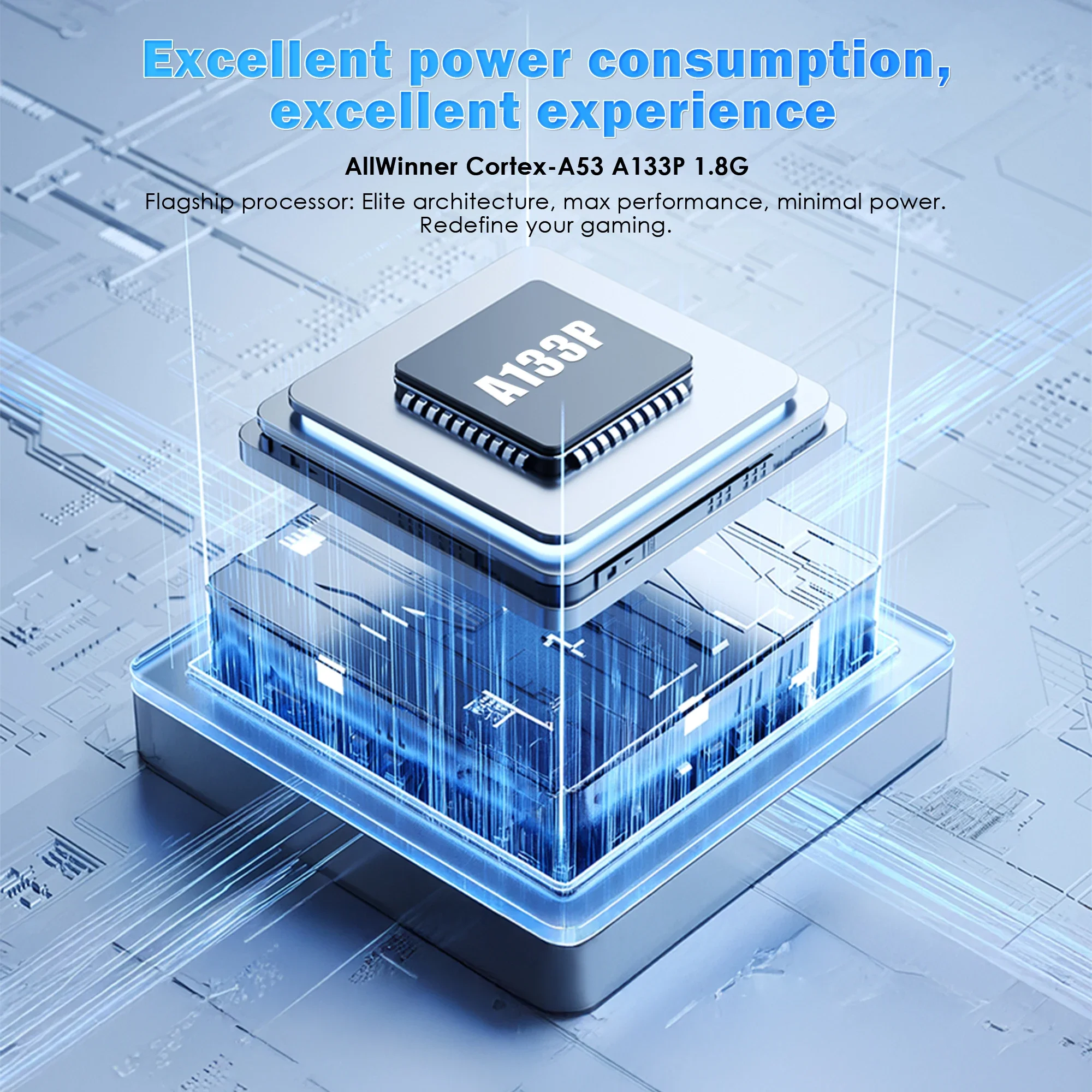 AMPOWN ZERO 40 لعبة فيديو وحدة التحكم 4 ''IPS شاشة متعددة اللمس نظام أندرويد A133P دعم واي فاي بلوتوث الاهتزاز المحرك ل NDS