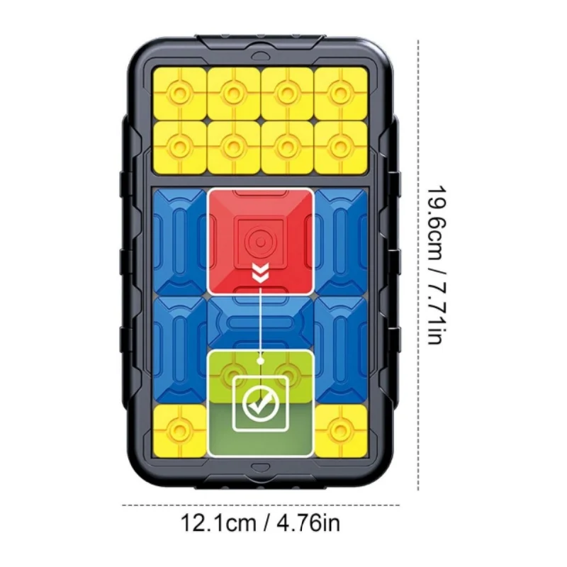 Huarong Road Puzzle Board Game Logical Thinking Interactive Toy 500+ Leveled Up Super Slide Game Kid Birthday Gift