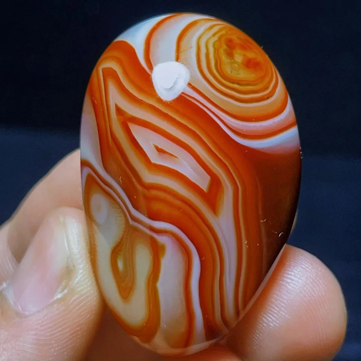 Colorful Pattern Banded Agate Palm Stone, Tumbled Polished, Decor Stone, Home Decor, Natural Stone, Crystal Collection