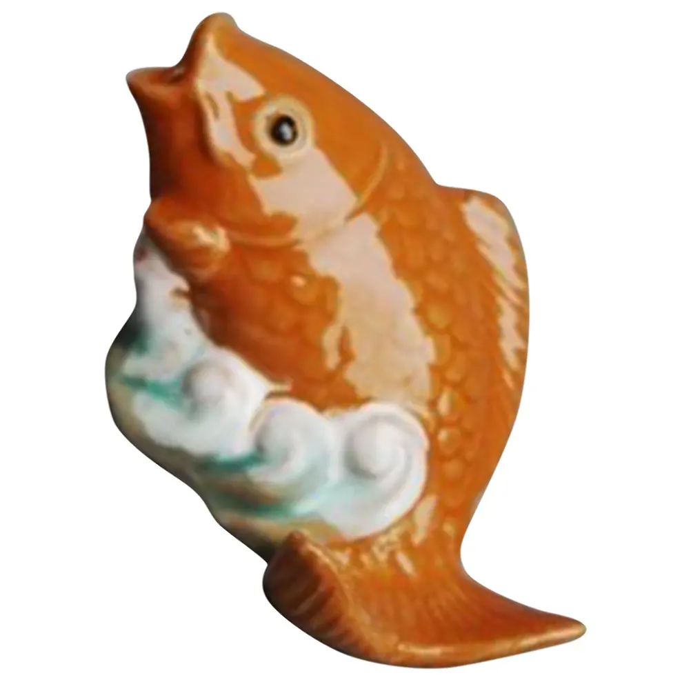 Wear Resistant Ceramic Carp Figure Gradient Color Garden Decoration Fountain Sprinkler Replacement Outdoor Water Fountains