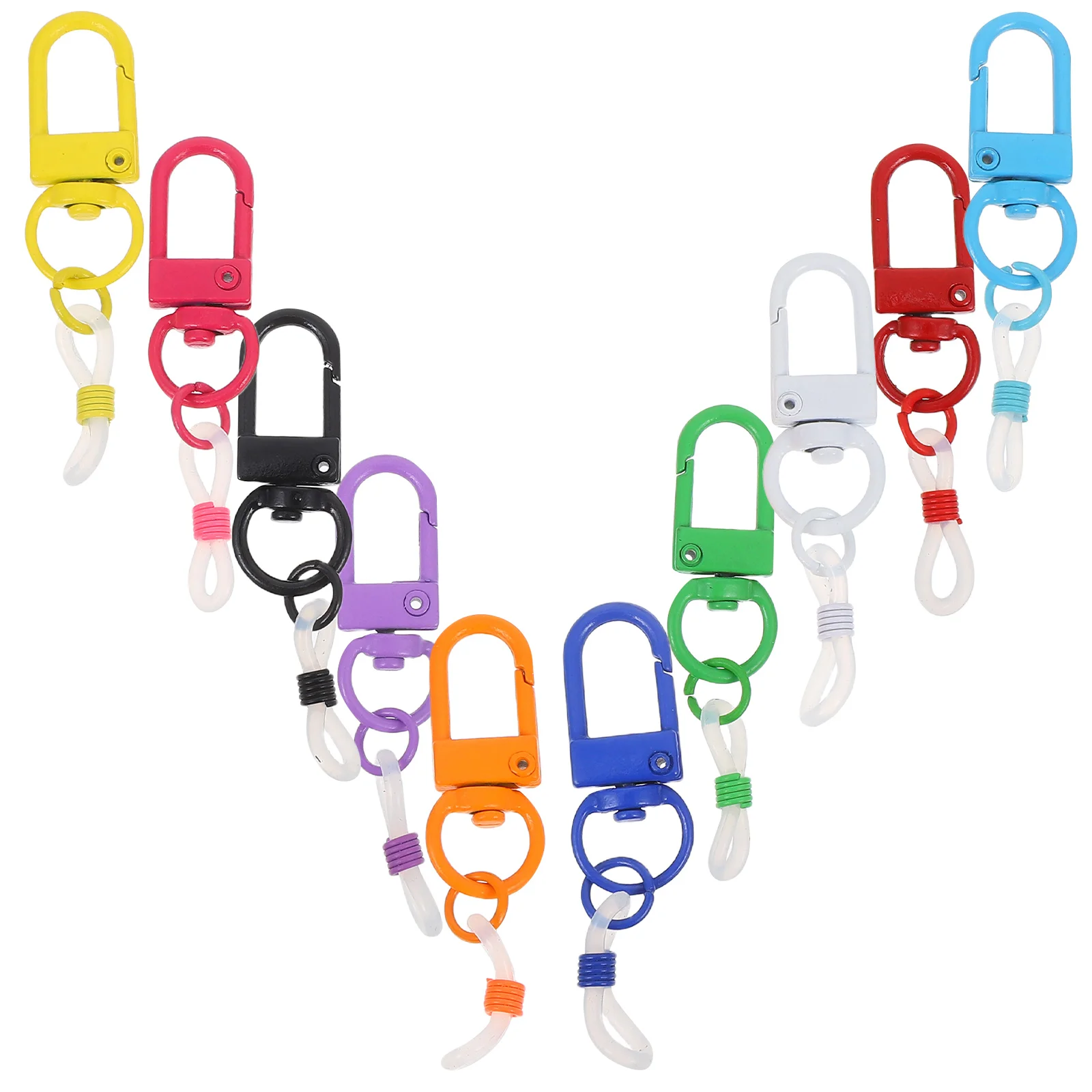 

10Pcs Pen Holder Silicone Lobster Clasp Badge Reel Nurse Lanyard Clip Useful Portable Pen Clips Badge Accessories