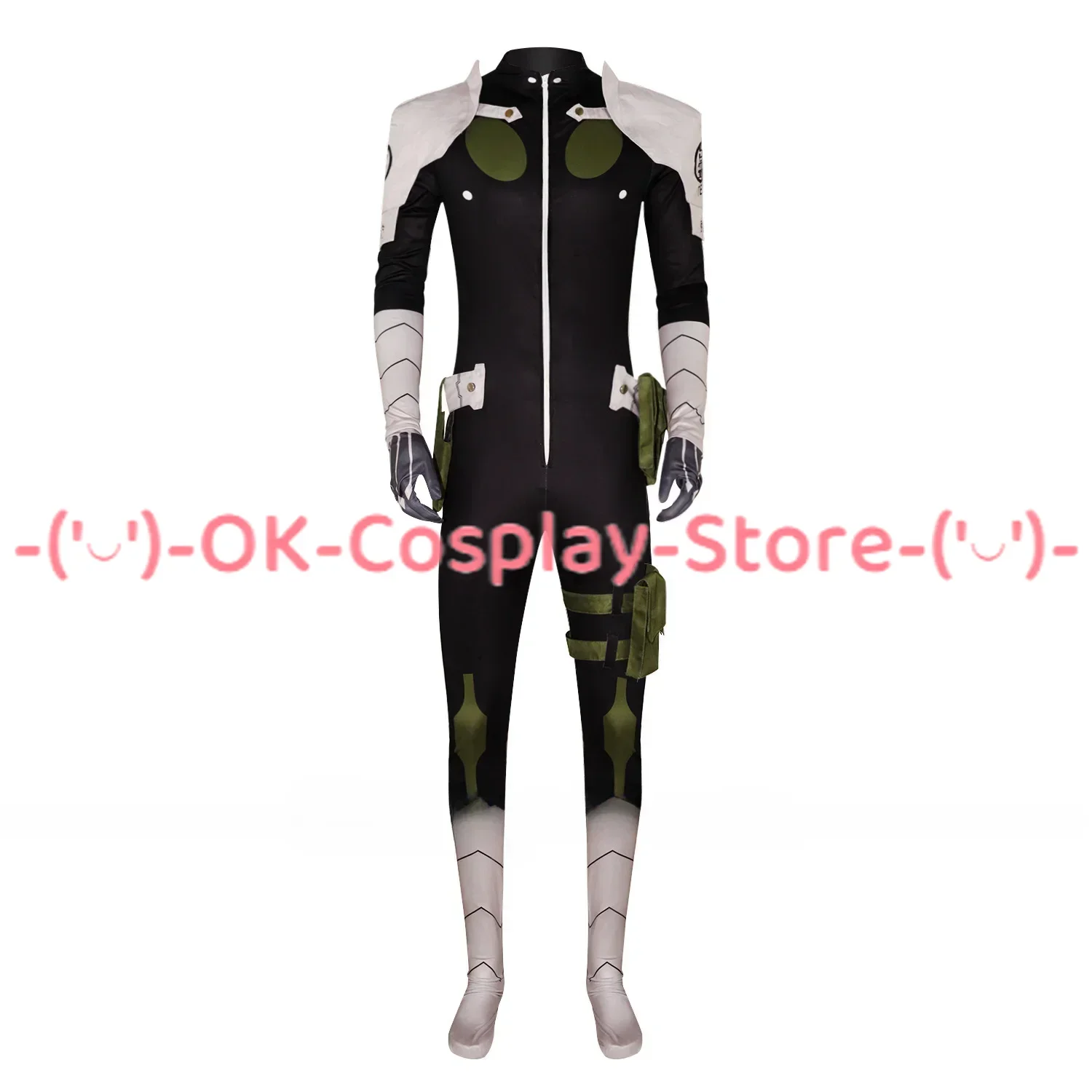 Anime Kaiju No. 8 Leno Ichikawa Cosplay Costume Wig Jumpsuit Bag Gloves Socks Ichikawa Reno Uniform Halloween Party